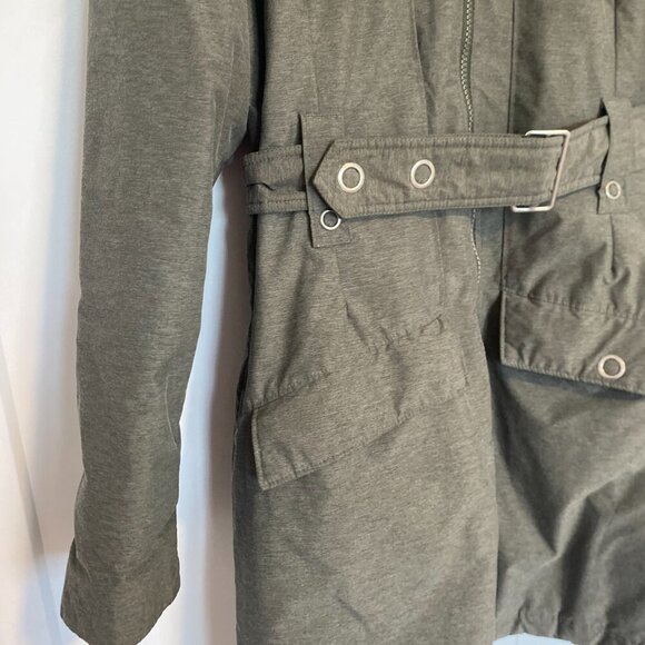 COLUMBIA Sleek Street Insulated Belted Trench Heather Grey Long Jacket Size‎ XL - Picture 2 of 10